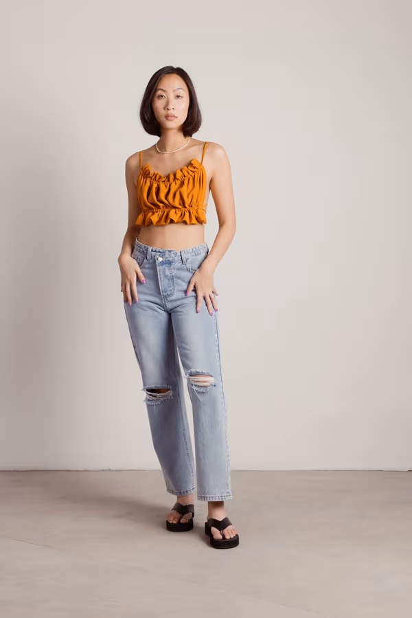 Angelic Crop Top - Rust