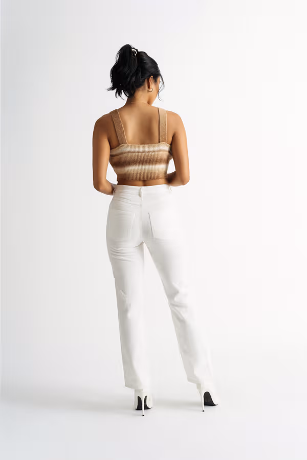 Sweet Pie Crop Top - Lavender Multi