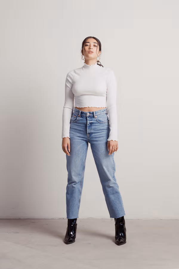 Fortunate Crop Top - White