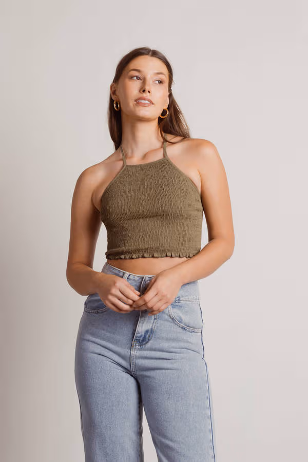 Feel Good Crop Top - Black