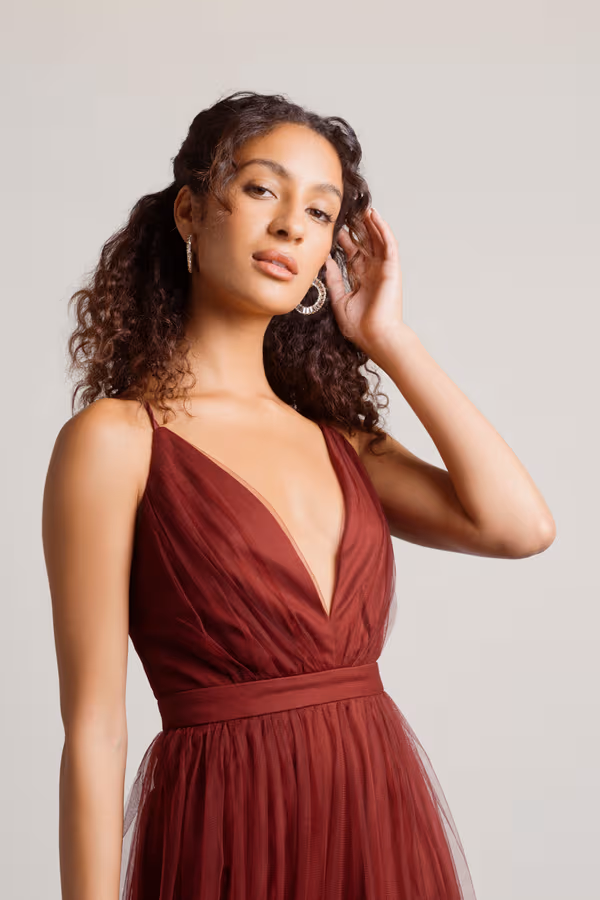 Night To Remember Chiffon Double High Slit Maxi Dress - Navy