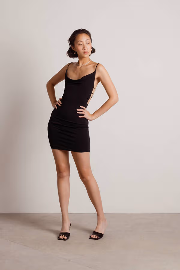 Ready To Go Open Back Bodycon Mini Dress - White