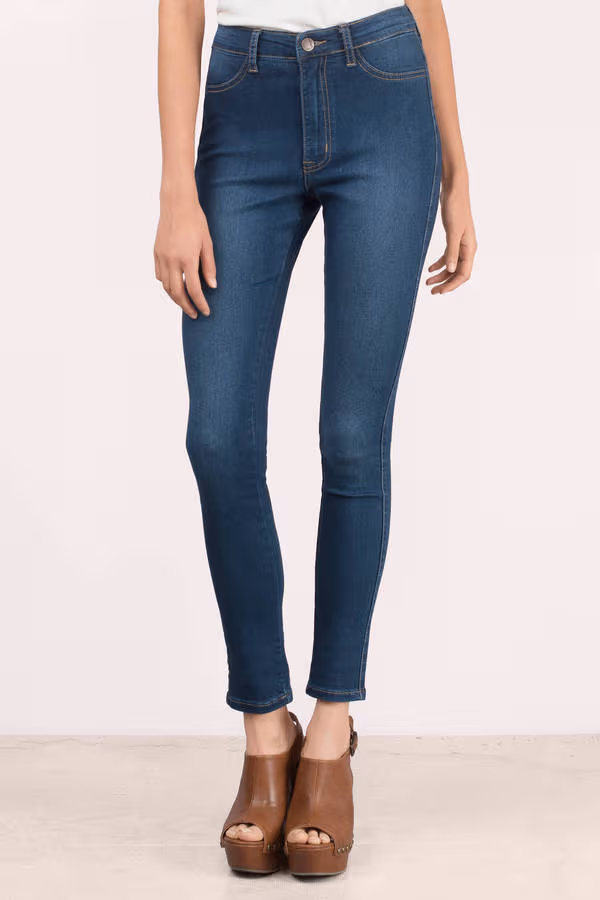 Hear You Say Skinny Pants - Medium Wash