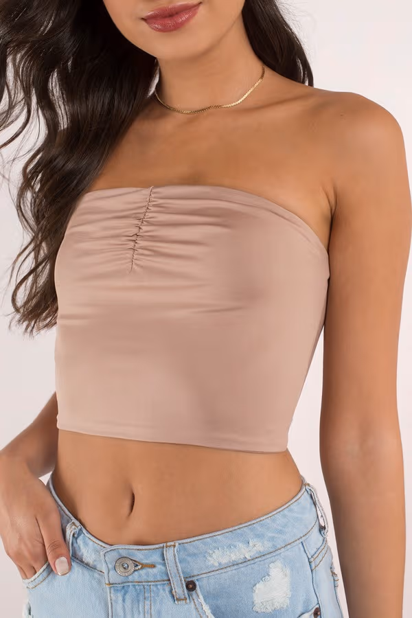 Britt Tube Top - Taupe
