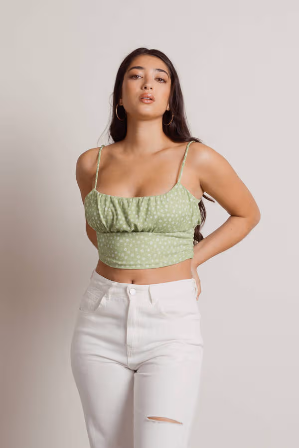 Raya Crop Top - Lime