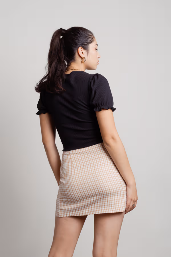 Cosmos Crop Top - Black