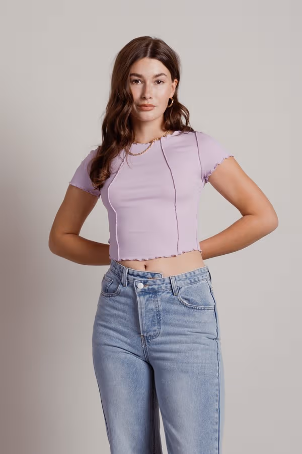 No Drama Crop Top - Orchid