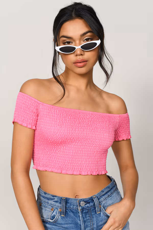 Mimi Crop Top - Pink