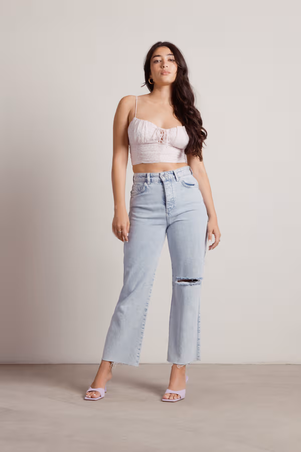 New Flame Crop Top - Pink