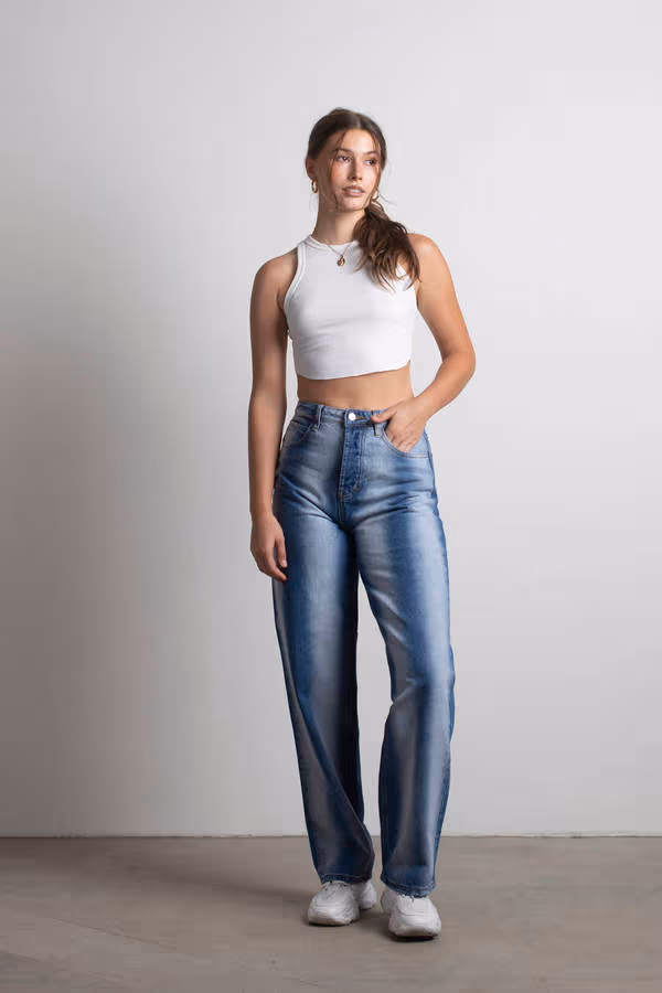 Pacific Palisades Denim Pants - Light Medium Wash