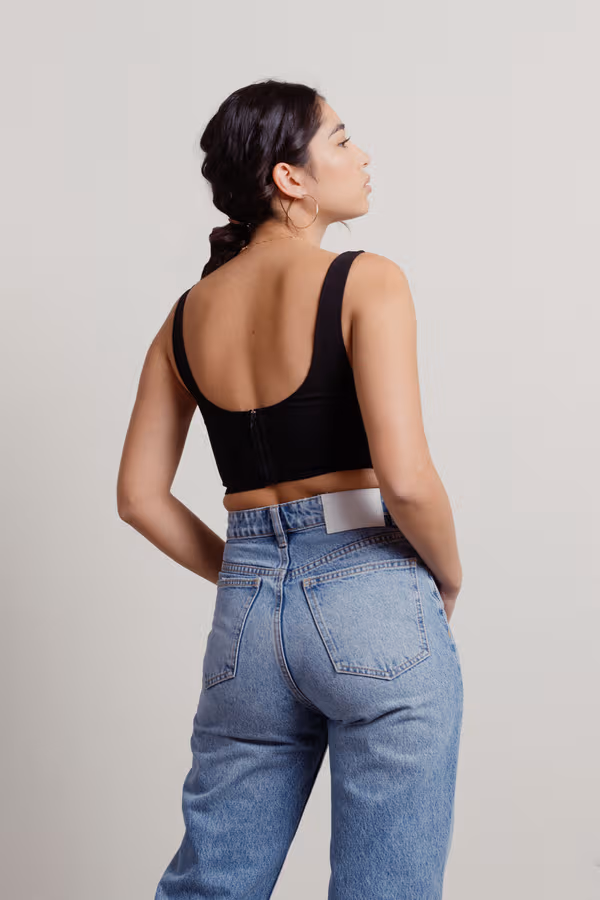 Rowen Corset Top - Black