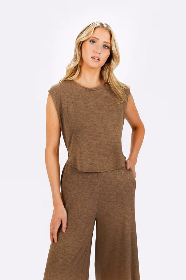 Kirah Wide Leg Jumpsuit - Khaki Green