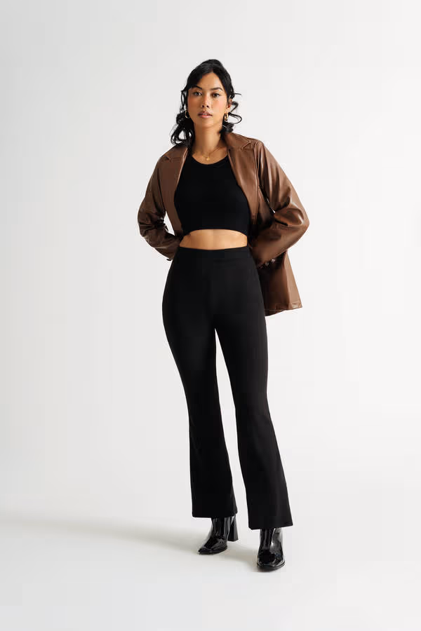 Dance Around Flared Pants - Black