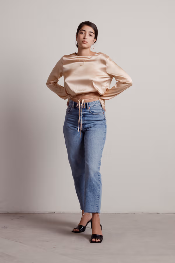 Sayra Crop Top - Gold