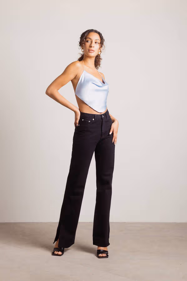 These Days Crop Top - Blue