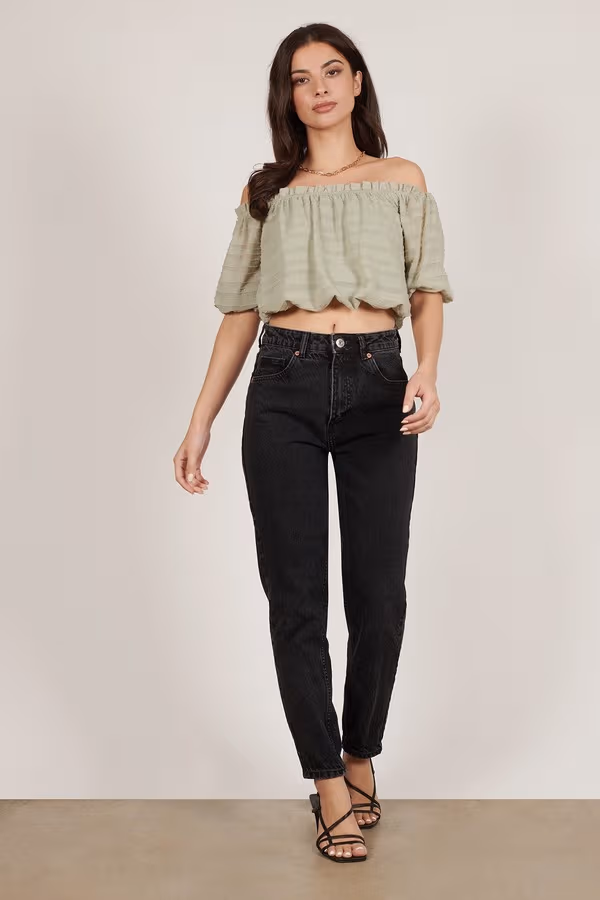 Try Again Open Back Blouse - Sage