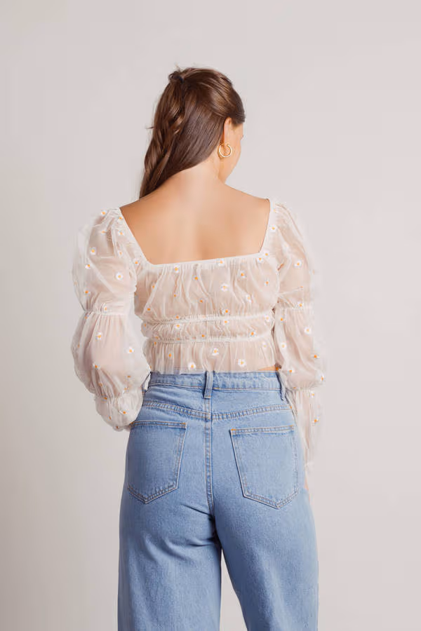 Sora Crop Top - Beige