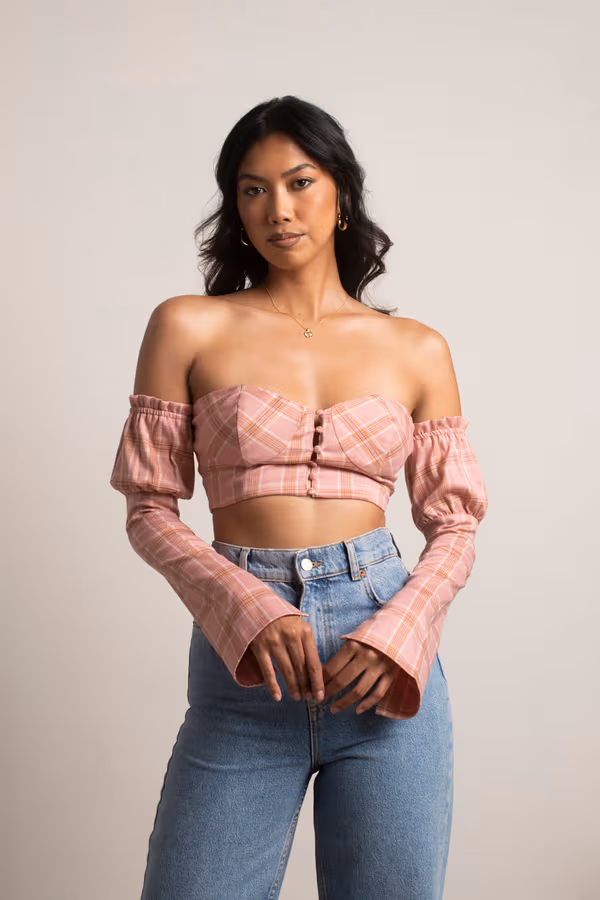 Winston Crop Top - Pink Multi