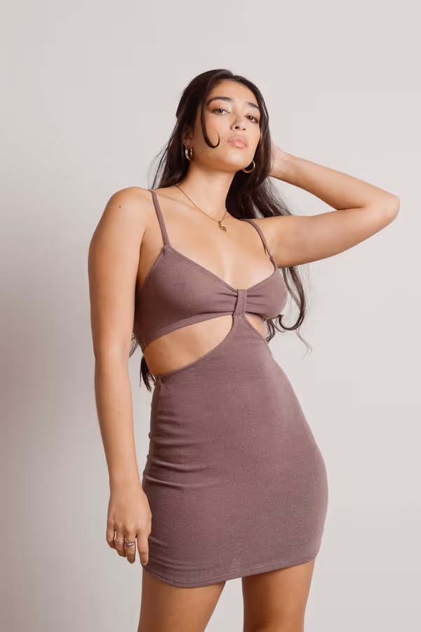 Jayde Cutout Bodycon Mini Dress - Black