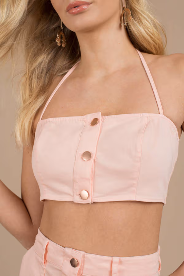 Stylestalker Niki Crop Top - Blush