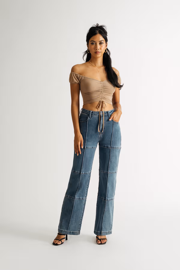 Know Me Mesh Crop Top - Nude