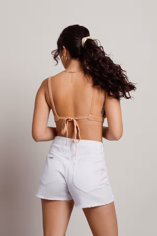 Jaded Crop Top - Tan