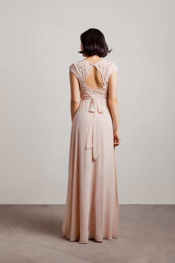 Shellie Sweetheart Open Back Maxi Dress - Burgundy