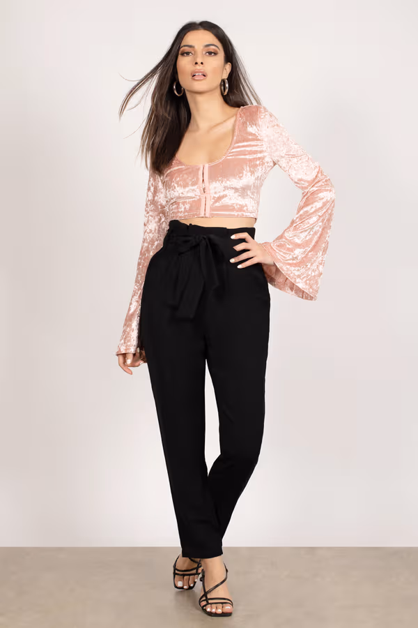 Witching Hour Crop Top - Plum