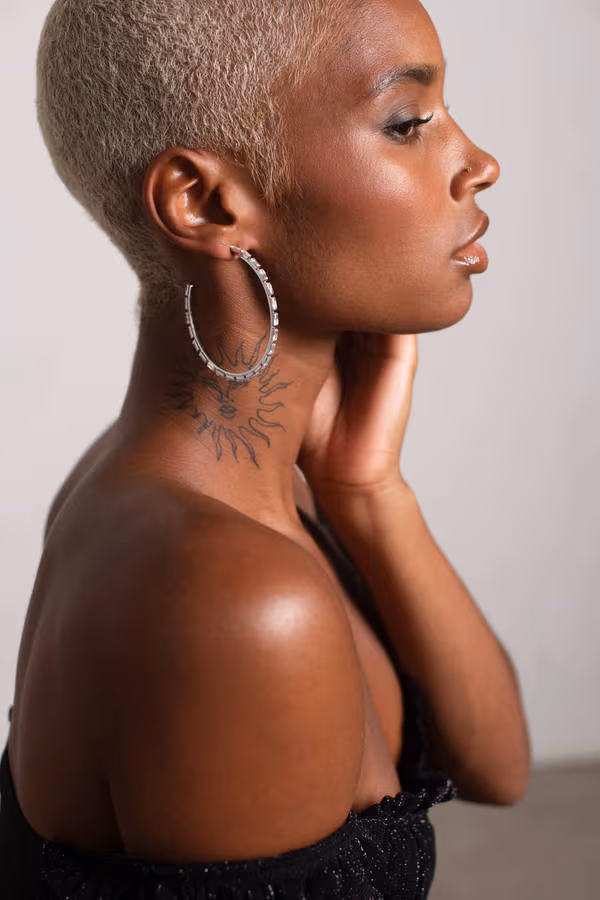 Jaw Dropper Rhinestones Hook Earrings - Silver