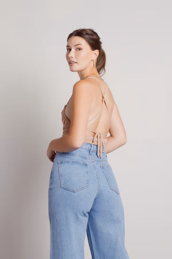 Kenzo Cross Back Bodysuit - Nude