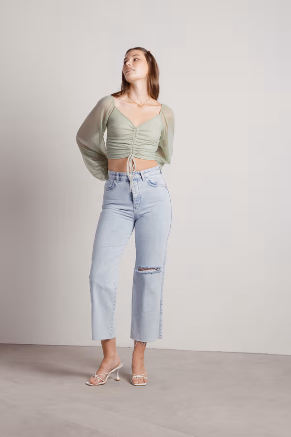 In The Abyss Crop Top - Green