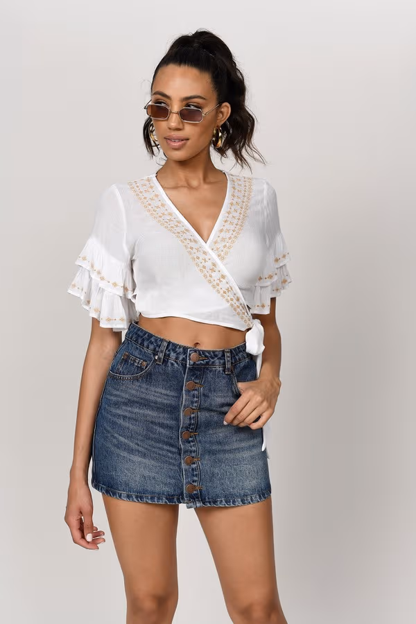 Fairfax Denim Mini Skirt - Vintage Wash