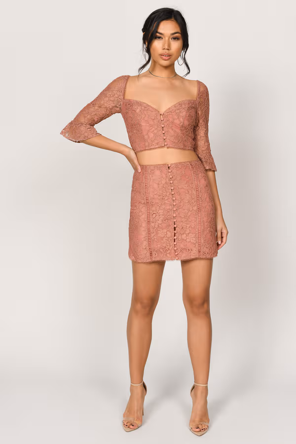 Lexy Lace Mini Skirt - Black