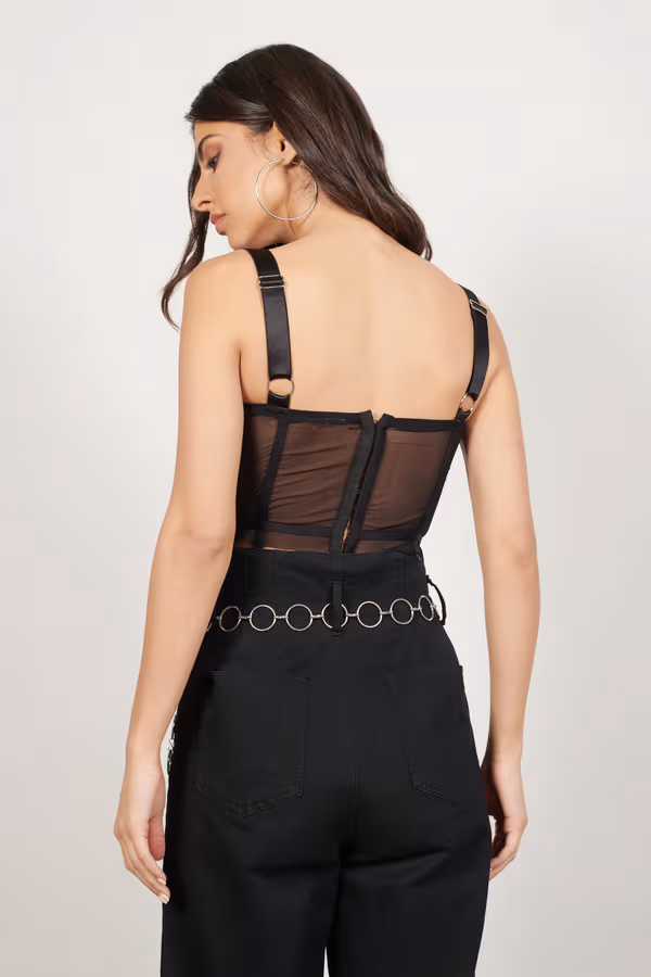 Right Again Corset Top - Black