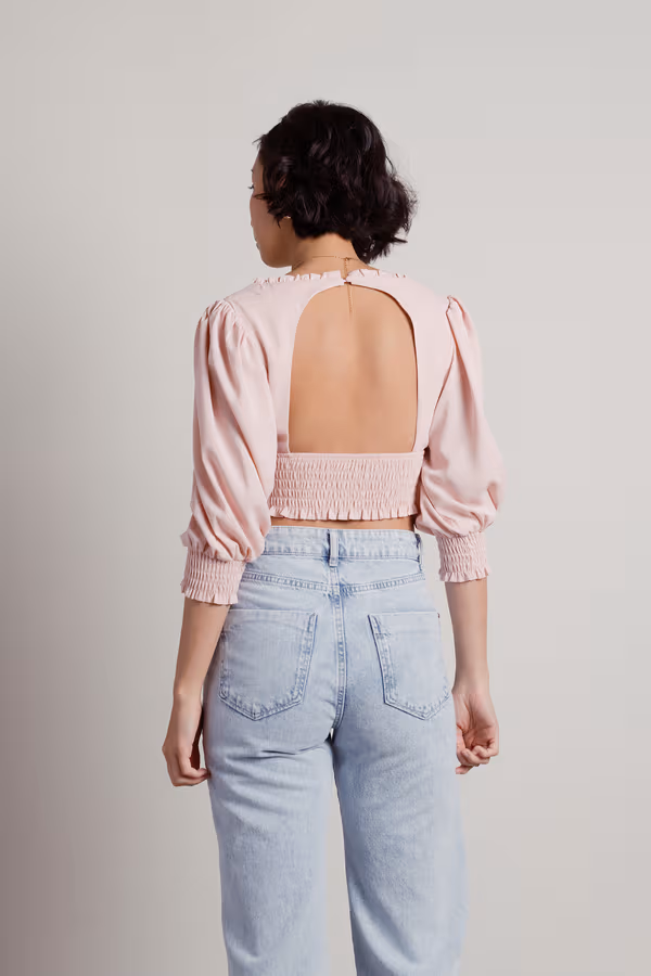 Mind Games Crop Top - Pink