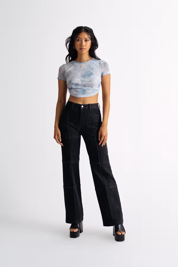 Feels Like Paradise Crop Top - Blue