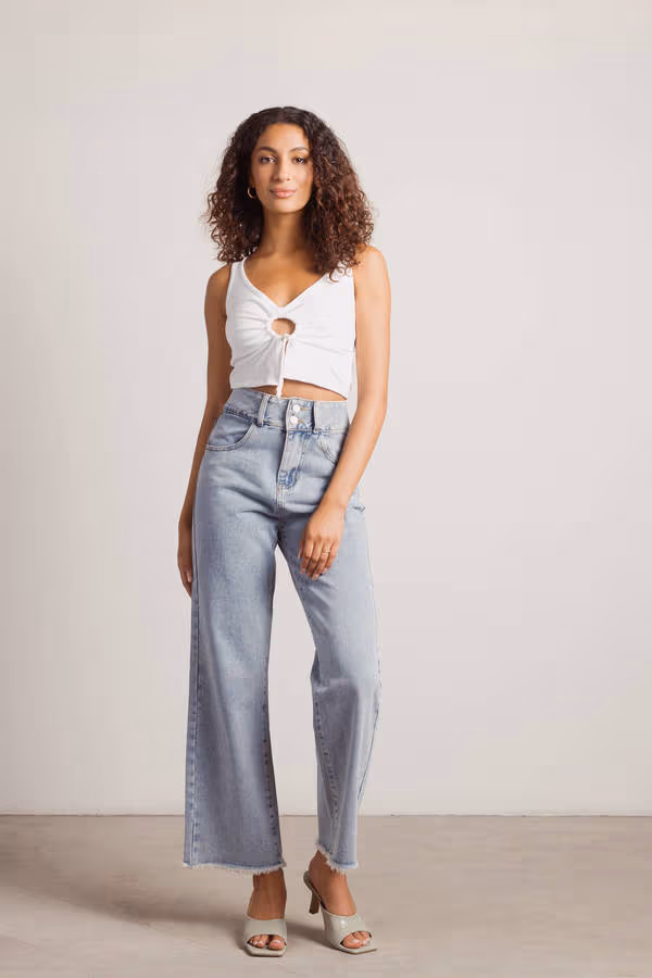 Tell Me It All Crop Top - Ivory