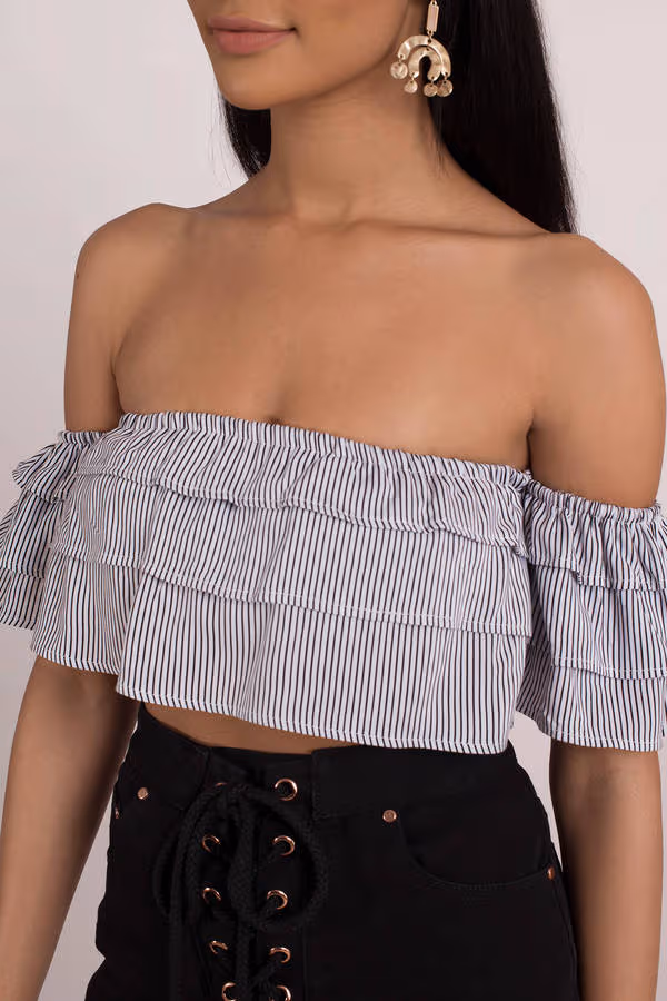 Blue Life Lola Crop Top - Ivory