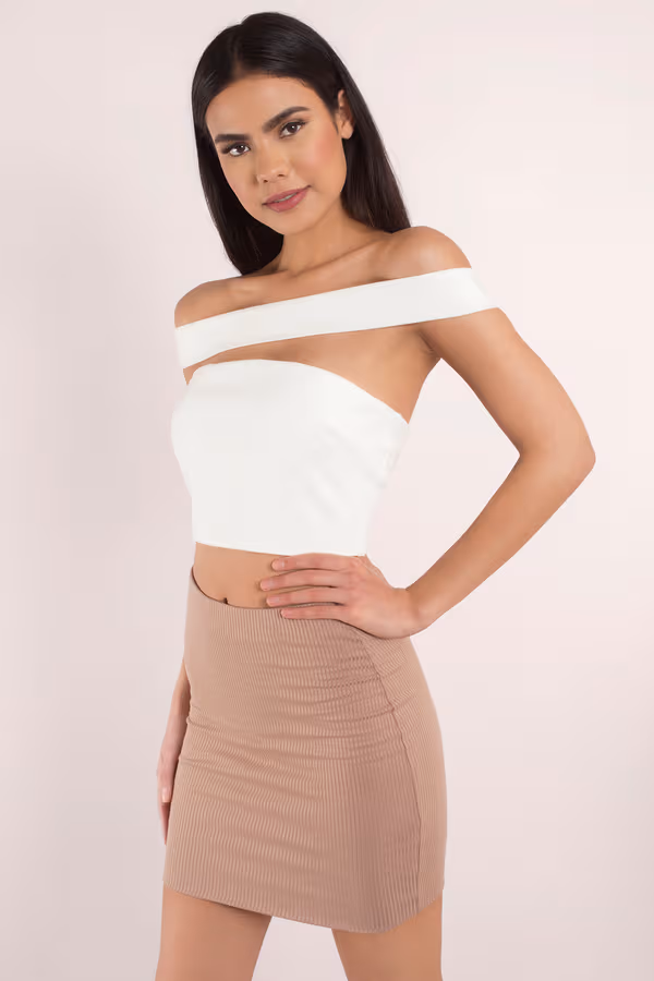 Claudia Crop Top - White