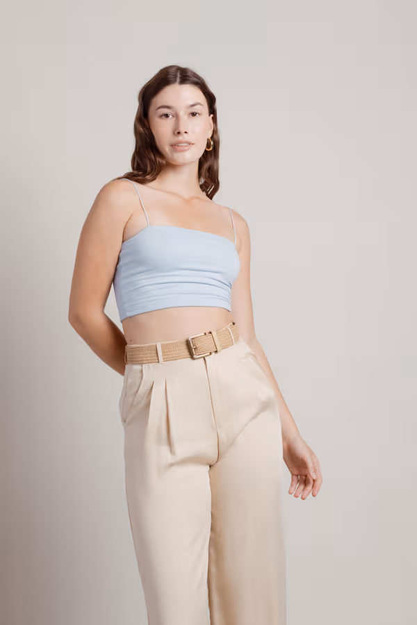 One At A Time Crop Top - White