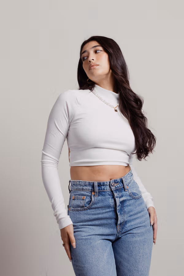 Jessie Crop Top - White