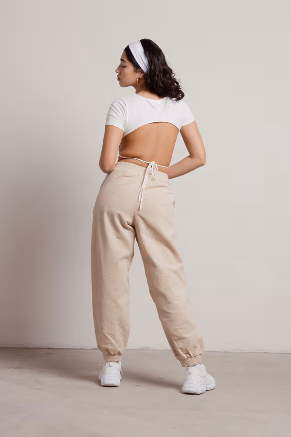 Dasha Jogger Pants - Ivory