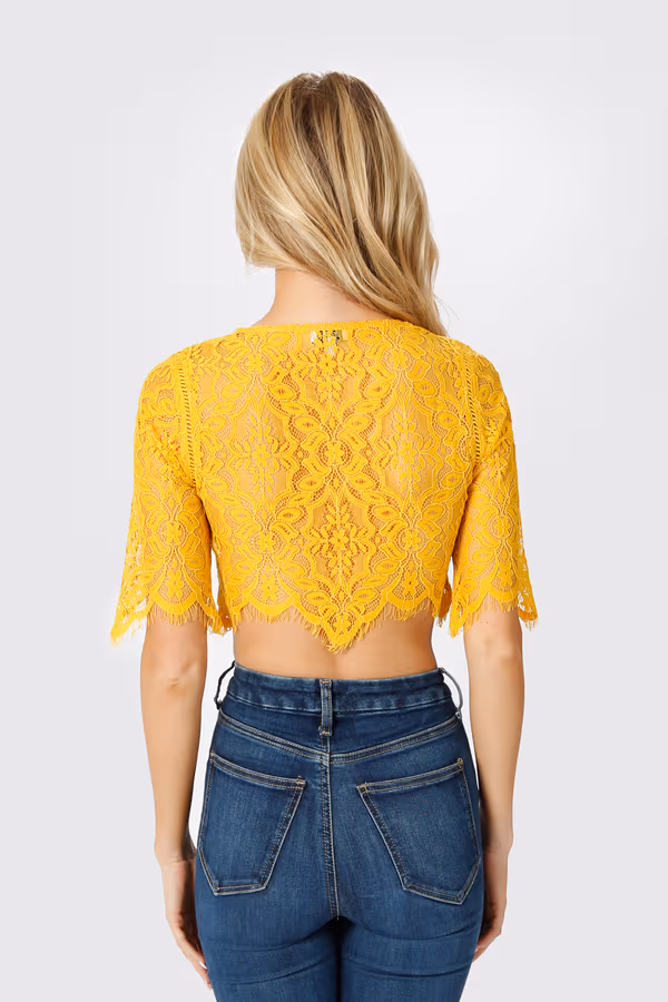 Same Old Love Crop Top - Rose