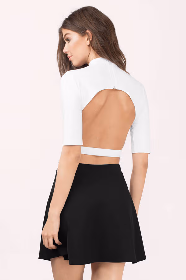 Ultimate Distraction Crop Top - White