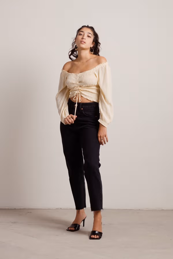 Aya Crop Top - Ivory