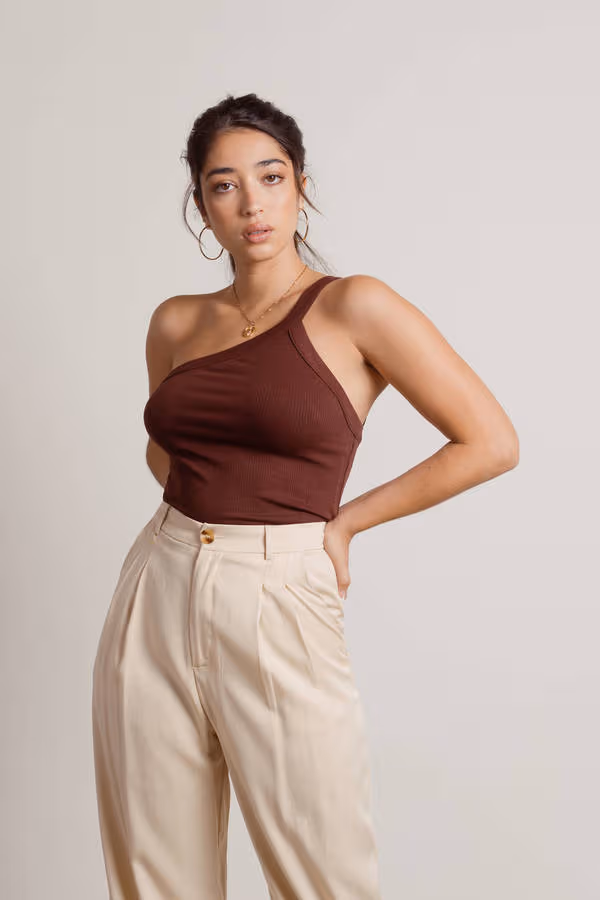 Iggy One Shoulder Top - Black