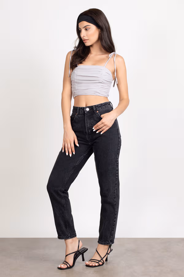 Meera Crop Top - Stone