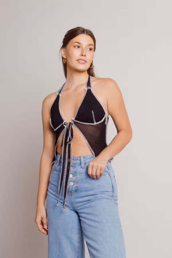 A Time Before Crop Top - Orange