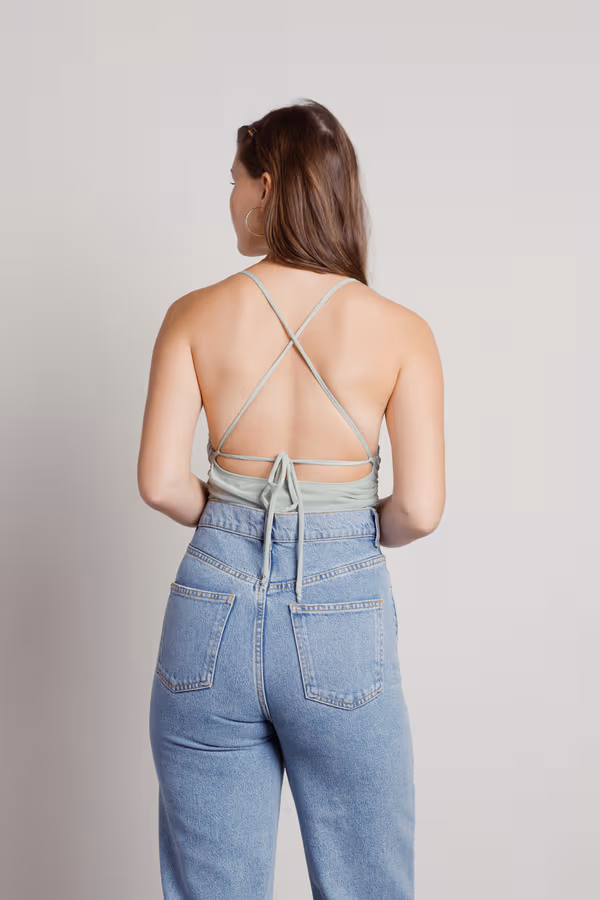 Kenzo Cross Back Bodysuit - Nude