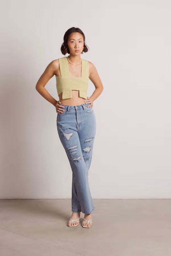 Meeko Crop Top - Kiwi Green